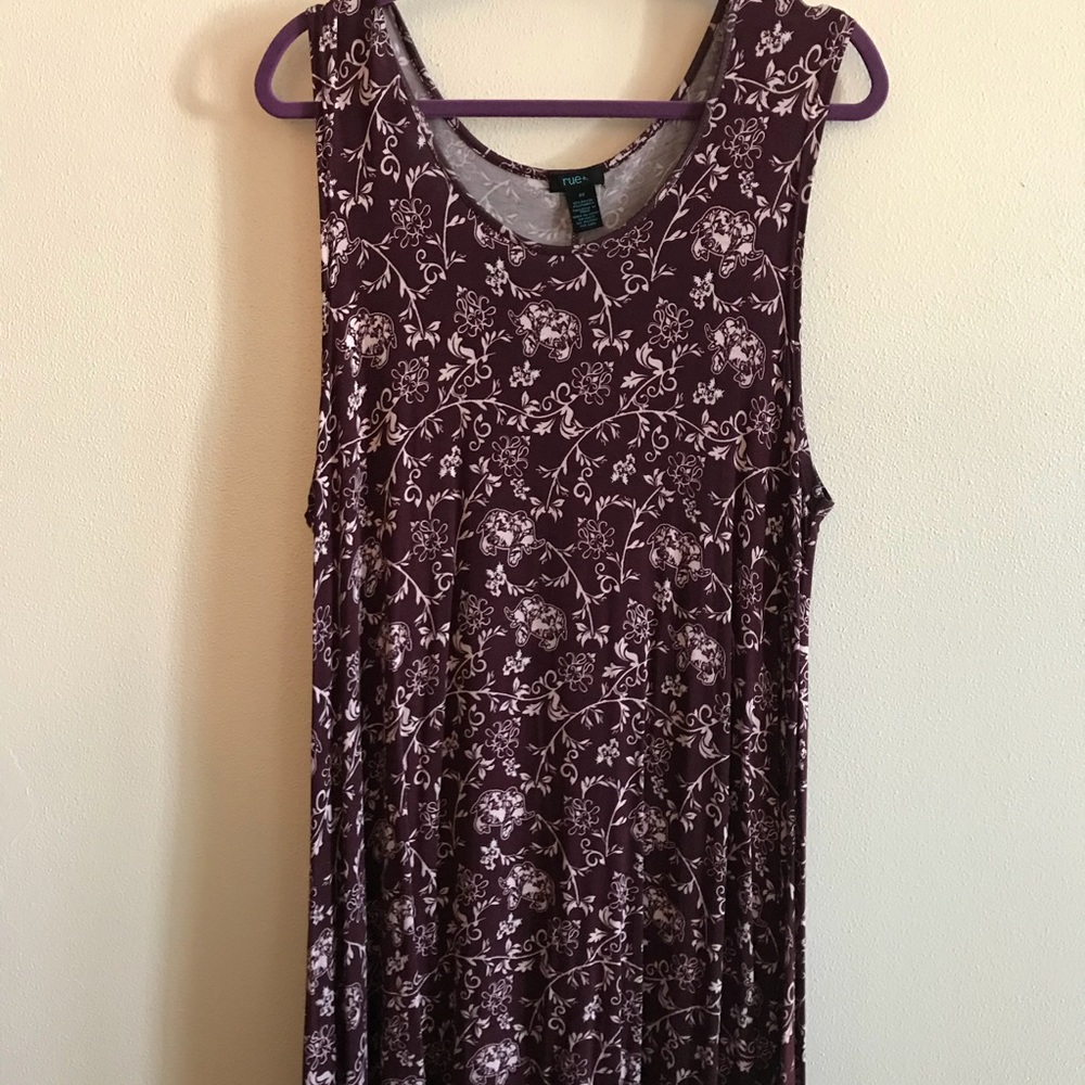 Rue 21+ 2X skater dress with elephant design